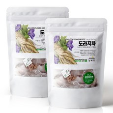 늘해찬 볶은 국산 도라지티백 도라지차 삼각티백 대용량, 1g, 50개입, 2개