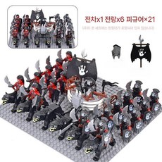 반지의제왕 오르크 블록 조립 전차 피규어 늑대 오크 우르크 사루만 종족 전쟁, B21, 1세트
