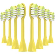 필립스 칫솔모 호환 교체 브러시 HY1100 HY1200, 8pcs yellow, 8개