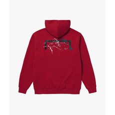 [국내 매장품] 골스튜디오 GOALSTUDIO ESSENTIAL BIG LOGO PAINTED HOODIE-RED 179518