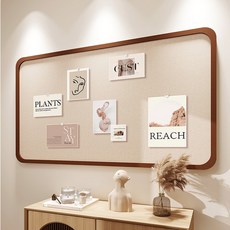 ErrifY 부착식 펠트보드 게시판 알림판 접착식, 브라운, 1개