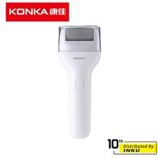 KONKA康佳 無線便攜磨腳器 USB充電雙檔調速乾濕兩用 去死皮修足器 KXZQ-1701-T, 機器+磨頭（粗+細）
