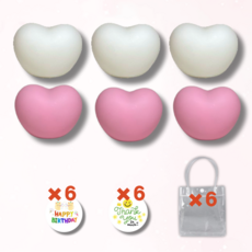 레몬라이프 스윗하트 무드등 어린이집 구디백 답례품, 6개, 라지