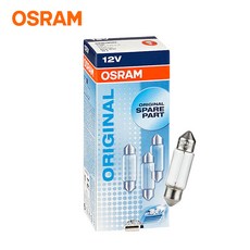 [오스람] 수입차 국내차 번호판등 독서등 실내등 번데기전구 BMW < 6418 > (낱개), 36mm, 1개