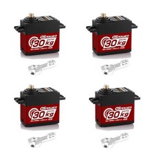 DSpower-방수 20KG 디지털 서보 도 메탈 기어 1/8 RC 자동차용 TRX4 Scx10 Arrma 104001 슬래시 Maxx, 22 4x30KG 300 Degree R, 1개