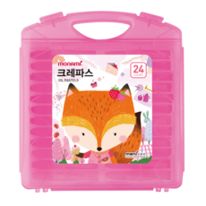 모나미 모니주 크레파스 여, 24색, 1개