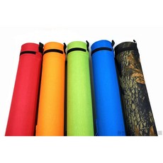 Okuma 炫彩 PVC 硬式直筒竿袋 硬式竿筒 50/60/70/90/110cm, 60cm 橘色