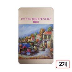 티프라임 목색연필 12색(티티경인) 2개입