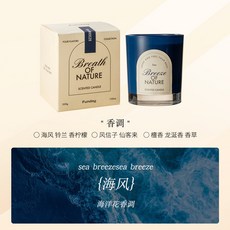 Funday Breath Of Nature 香氛蠟燭 200g, 1個, 海風-藍