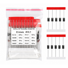 다이오드 8종 100Pcs 전자부품 정류 고속 쇼트키 스위칭 제너, 1세트