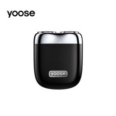 【yoose】MINI 2.0 全合金隨身電動刮鬍刀 全機防水 IPX7 電動 刮鬍刀 隨身 旅遊 輕便, 暗夜黑