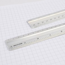 알루미늄 자 20cm/30cmLmV, 1개, 20cm