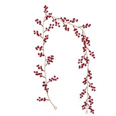 크리스마스 레드 베리 화환 인공 버건디 핍 겨울 휴일 새해 장식, 01 As shown, 01 As shown