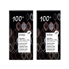 상세페이지참조 비바니 유기농 다크 100% 초콜릿 80g, 1개