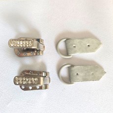 퀼트가게밍크 걸고리 밍크단추 캐스카 2개입 부자재, 니켈, 2개