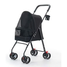 寵物推車狗狗貓咪泰迪博美可折疊可分離手推車外出小型輕便寵物車, SX09黑輕量摺疊簡易款, 1個