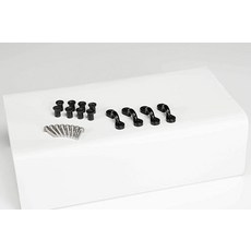 Pelican 카약 하드웨어 리깅 키트 - 액세서리 및 장비를 쉽게 부착 - 20개 - 번지 데크 루프 타이 다운 나일론 패드 아이 스테인리스 스틸 나사 포함 - 낚시 카약