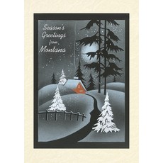(영문도서) Vintage Lined Notebook Season's Greetings from Montana Paperback, Found Image Press, English, 9798385429028