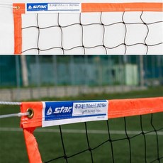 스타스포츠 매치 족구 네트 JN216H, 1개, 오렌지 + 블랙