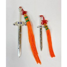 銀色上帝公劍/合銀七星劍/玄天上帝神明法器，宗教祭祀法器，祈福避邪保平安, 1個, 8寸8神明拿, 銀色