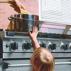 美國Prince Lionheart 三片式爐台安全遮板 爐火防護罩 居家安全, 1個