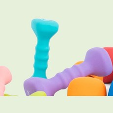 홈트 팔근력 네오프렌 사각 코팅 아령 덤벨 8kg