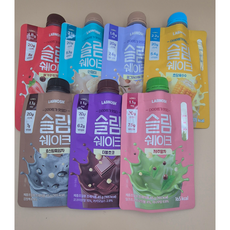 랩노쉬 슬림쉐이크 7종 7개입 (초당옥수수/로스팅흑임자/더블초코/인절미/제주말차/딸기쿠키크럼블/얼그레이밀크티)