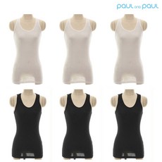 paul anD paul U領無袖背心 6入
