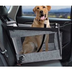 강아지 카시트 애견 자동차 집 분리칸 안전 칸막이 공간, 상세 페이지 참고 * 그레이 (크고 두꺼운 버전) *