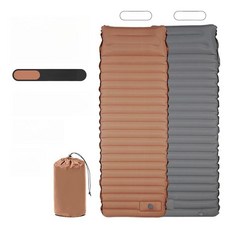 고유즈 포레바자충매트 매트리스 자충매트 자충, 싱글 두꺼운 [데저트+그레이] 연결 가능