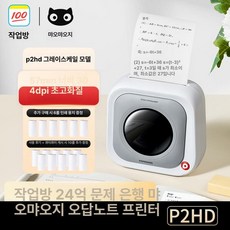 페이퍼랑P2 잉크가 필요없는 미니무선프린터 미니프린터, 기본구성 사진 증정 16롤, 한정판 울트라 HD P2HD 300DPI 1롤, 기본 색상