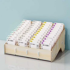 목욕탕 신분증 보관함 헬스장 열쇠 카드키 정리함, 1개, 48칸 메이플