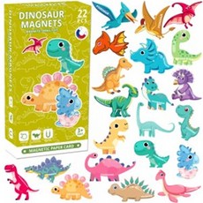 리프 자석 퍼즐 놀이 공룡 p-05 22피스 쥬라기 백악기 다이노 어린이집 유치원 교재 교구, 1개