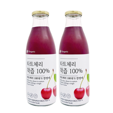 투오가닉 NFC 착즙 타트체리 주스 100% 착즙원액, 2개, 1L