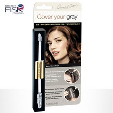 투-인-원 7g 마스카라 & 립그로스 투 타입 새치커버 USA 직수입, 검은색, 1개