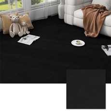 베라스코 미끄럼방지 타일 카페트 30 x 30cm, 시크블랙, 10개