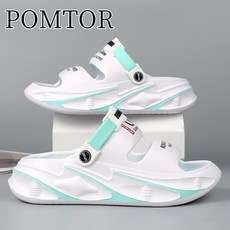 POMTOR 남녀공용 무중력 편안한 아웃도어 패션 슬리퍼 워터 샌들