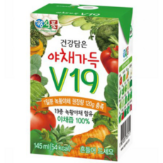 정식품 건강담은 야채가득 V19, 145ml, 24개