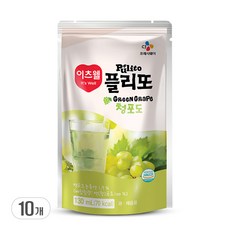 이츠웰 플리또주스 청포도, 130ml, 10개