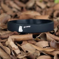 限時下殺 潮牌硅膠手環勵志籃球同款健身運動男女學生情侶夜光腕帶飾品手鍊, 雜黑色, 1個