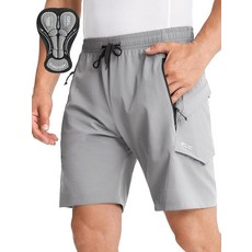 ARSUXEO 남성용 산악 자전거 반바지 루즈핏 패딩 바이크 사이클링 방수 블랙. XXL