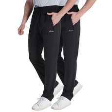 Clothin 남성용 운동 바지 신축성 있는 허리 드로스트링 스포츠 여행용 빠른 건조 있음 2팩: 네이비/네이비 31 x 30 179877, 2팩: 블랙/블랙