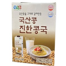 정식품 국산콩 진한콩국, 3.8L, 4개