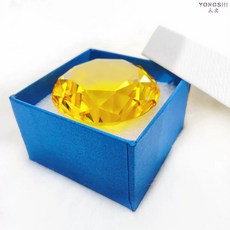 크리스탈 보석 장난감 8cm 비즈 악세사리 다이아몬드 보관함 주얼리 7색 1개, AB. 골든 6cm 다이아몬드 선물 상자