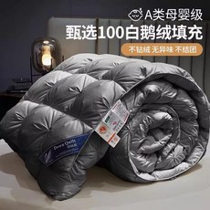 구스 이불 거위털 이불솜 호텔 침구 겨울 한파용 S SS, D. 그레이 트위스트