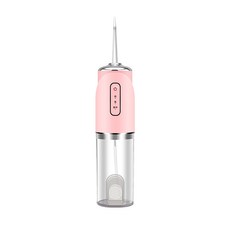 便攜式沖牙器 電動沖牙機 附四種專業噴頭, 粉色, 【電動沖牙機】