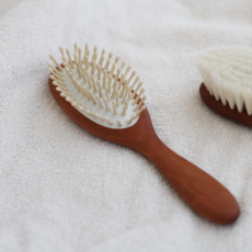 폴앤제니퍼 키즈 우드핀 브러쉬 독일제조 유아 아기 머리 빗, 1개