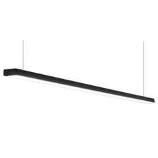 亮明家 LED吊燈 辦公室長條吊燈 歐妃思防眩 北歐Loft風, 黑款4尺60W,白光-6500K