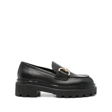 밤스코 홀스빗 디테일 가죽 로퍼