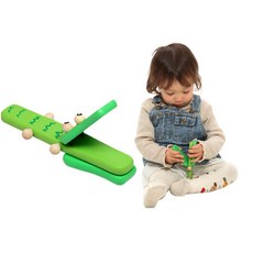 2살 리듬감각 손바닥 손목스냅 악어 핸들 캐스터네츠 캐스터네츠악기세트